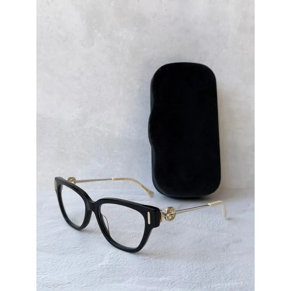 NEW Gucci GG1205O Cat Eye Eyeglasses Frames in Black